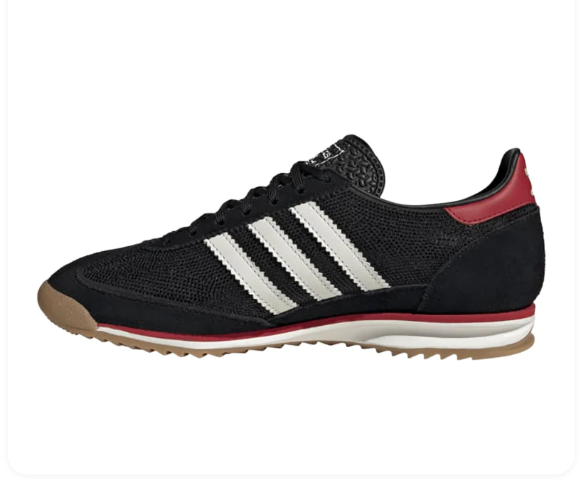 Adidas SL 72 Core Black Off White Scarlet