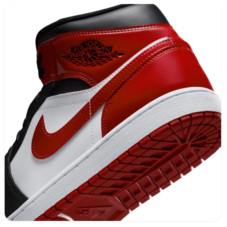 Air Jordan 1 Mid Bred Toe