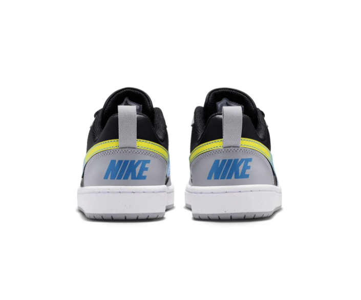 Nike Court Vision Low Black Wolf Grey Photo Blue High Voltage