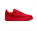 Nike Air Force 1 Low Triple Red Perforated Suede