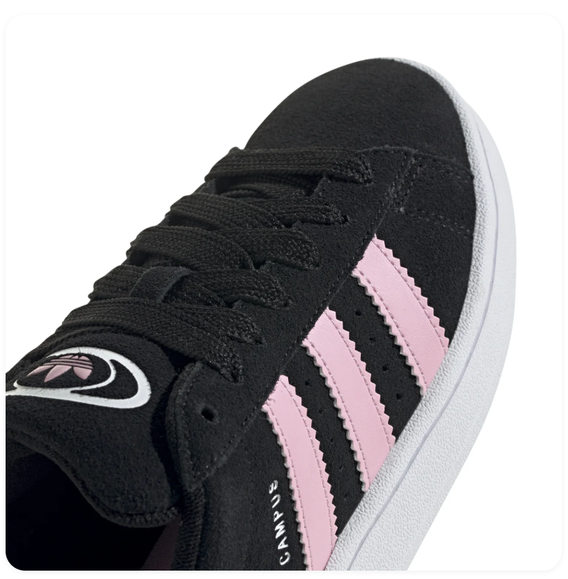 Adidas Campus 00s Core Black Clear Pink Off White