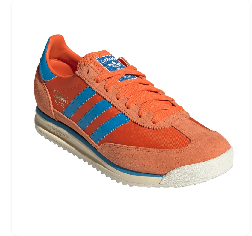Adidas Gazelle Bright Orange Blue Bird Off White