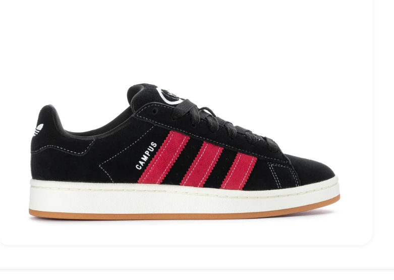 Adidas Campus 00s Core Black Better Scarlet Off White
