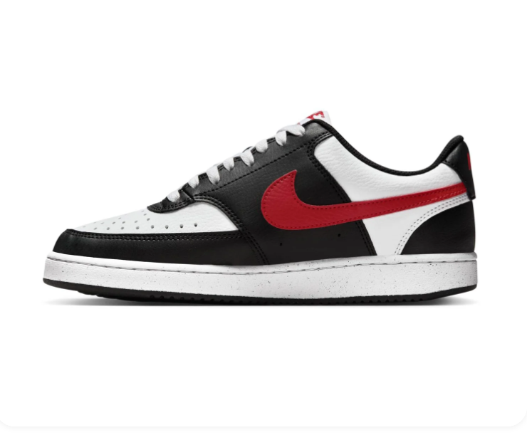 Nike Court Vision Low Black University Red White