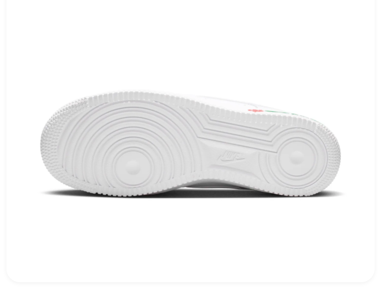 Nike Air Force 1 Low White University Red Rose