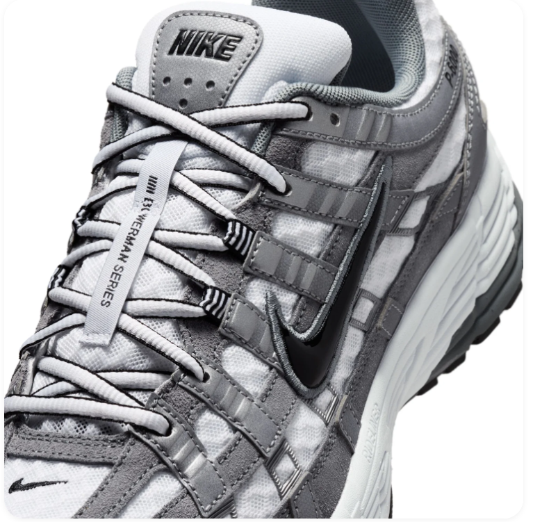 Nike P-6000 Wolf Grey Flat Pewter White