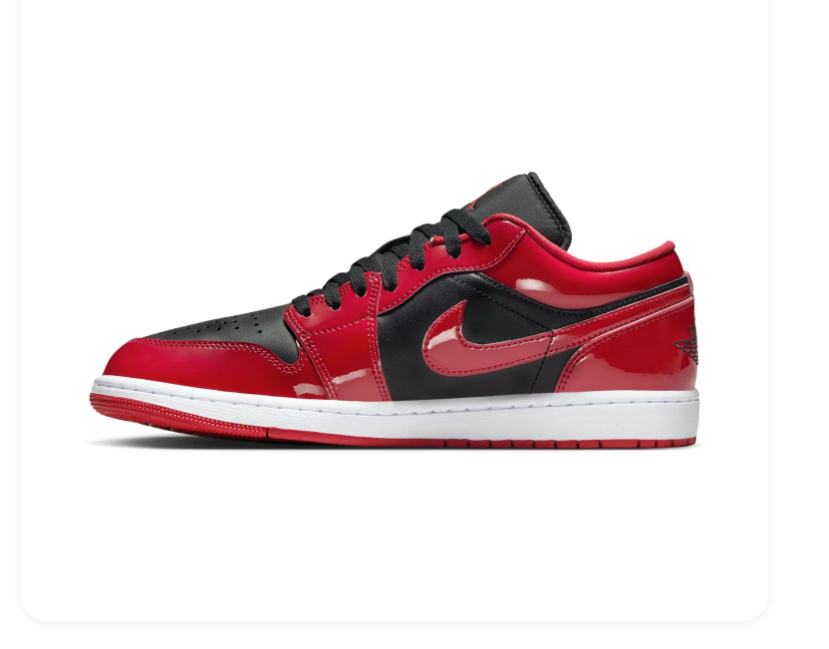 Air Jordan 1 Low Patent Bred