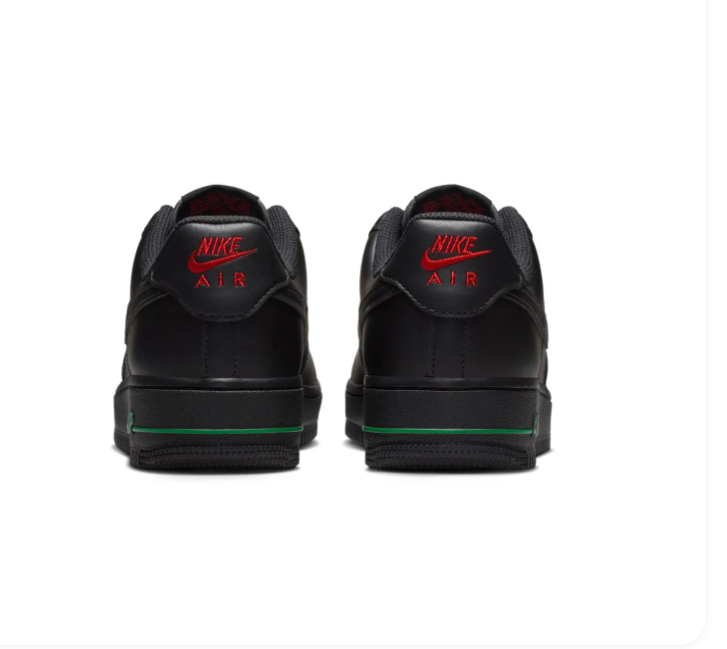Nike Air Force 1 Low Roses Black University Red Green
