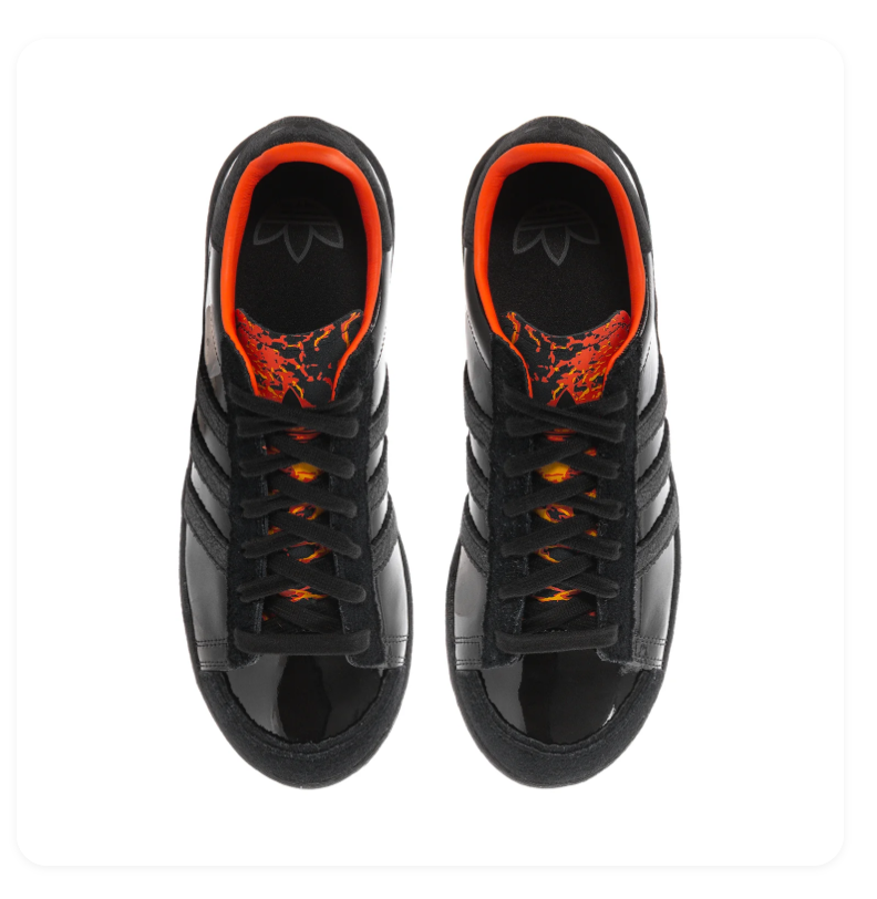 Adidas Superstar Triple Black Orange