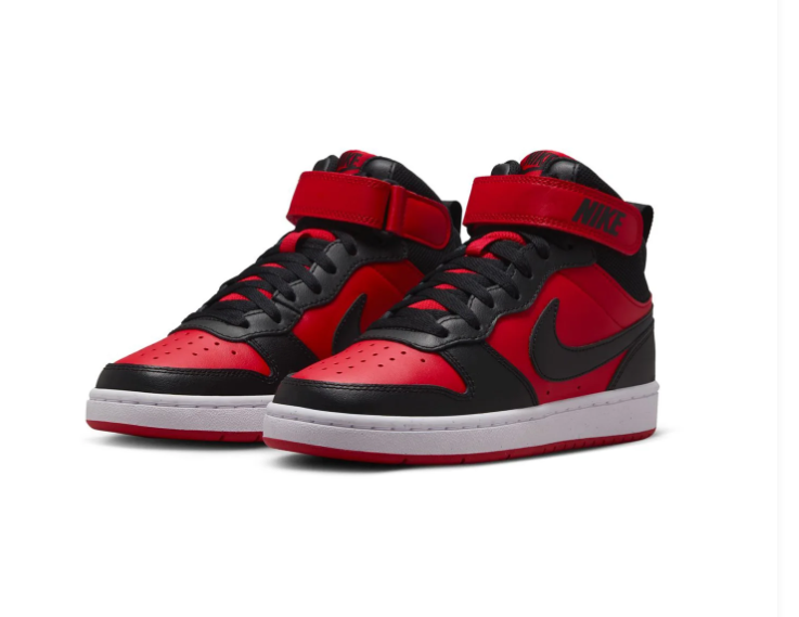 Nike Court Borough Mid 2 Black University Red
