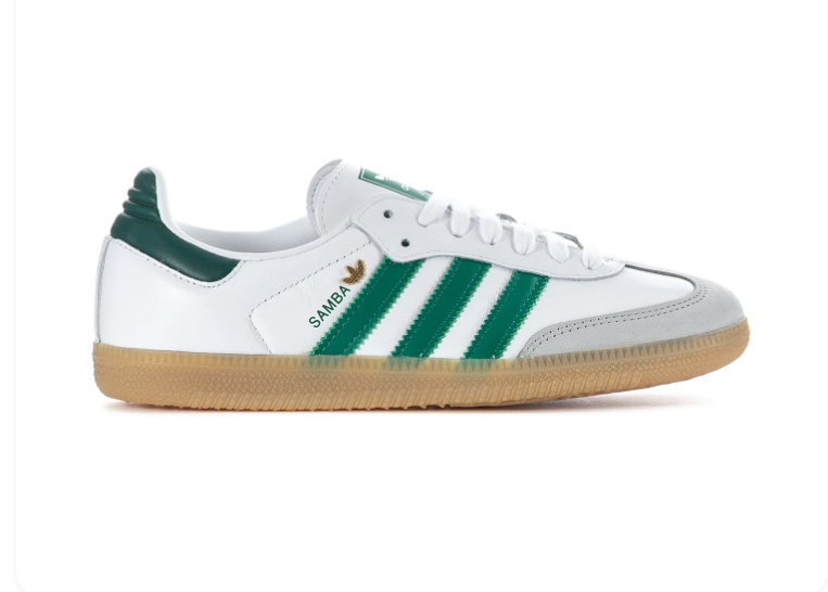 Adidas Samba OG Cloud White Collegiate Green Gum