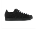 Adidas Superstar Triple Black Cloud White Laces