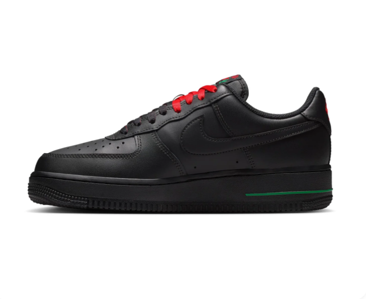 Nike Air Force 1 Low Roses Black University Red Green