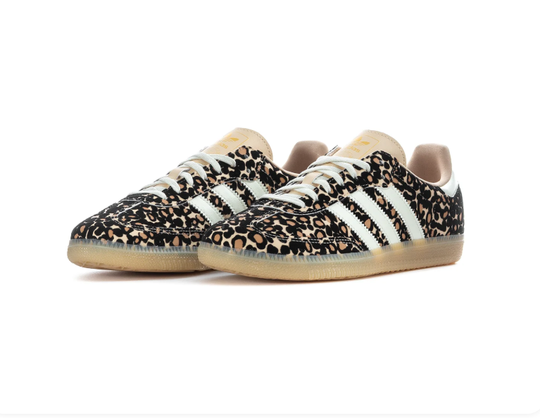Adidas Samba OG Leopard Print Cream White Gum