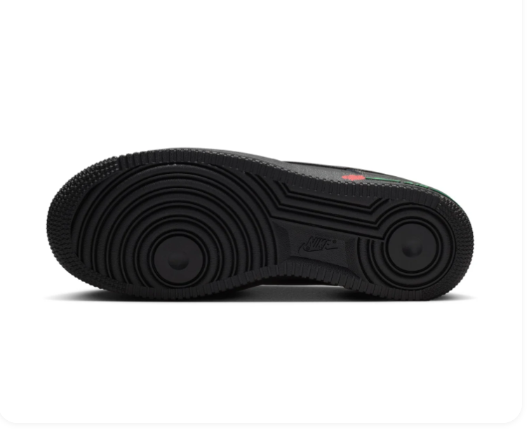 Nike Air Force 1 Low Roses Black University Red Green