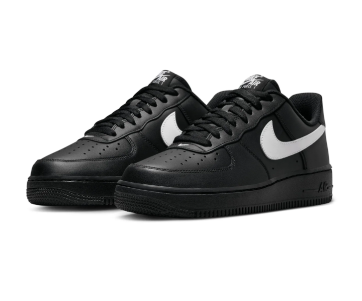 Nike Air Force 1 Low Triple Black White Swoosh