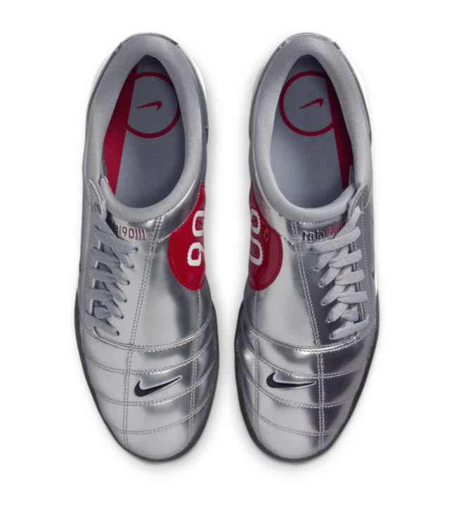 Nike Total 90 Slip Metallic Silver Varsity Red