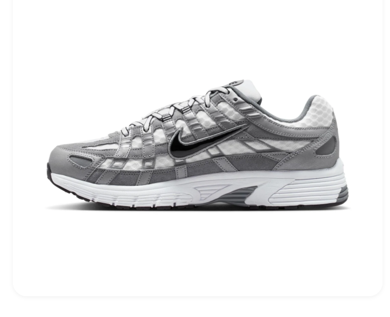 Nike P-6000 Wolf Grey Flat Pewter White