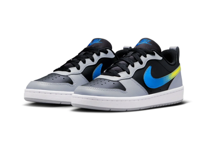 Nike Court Vision Low Black Wolf Grey Photo Blue High Voltage