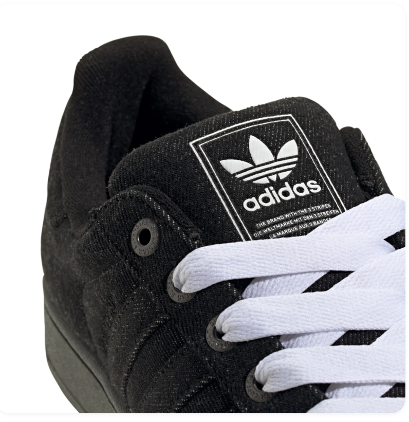 Adidas Superstar Triple Black Cloud White Laces