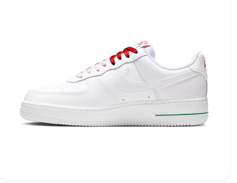 Nike Air Force 1 Low White University Red Rose