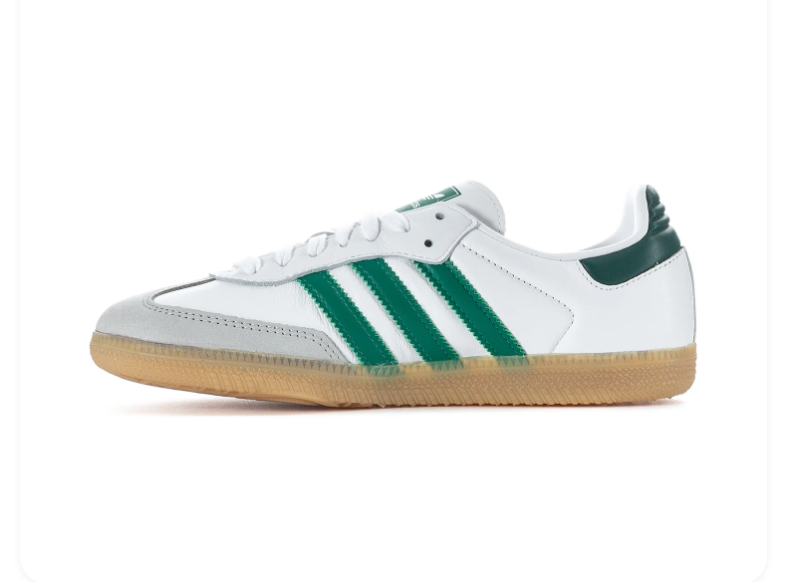 Adidas Samba OG Cloud White Collegiate Green Gum