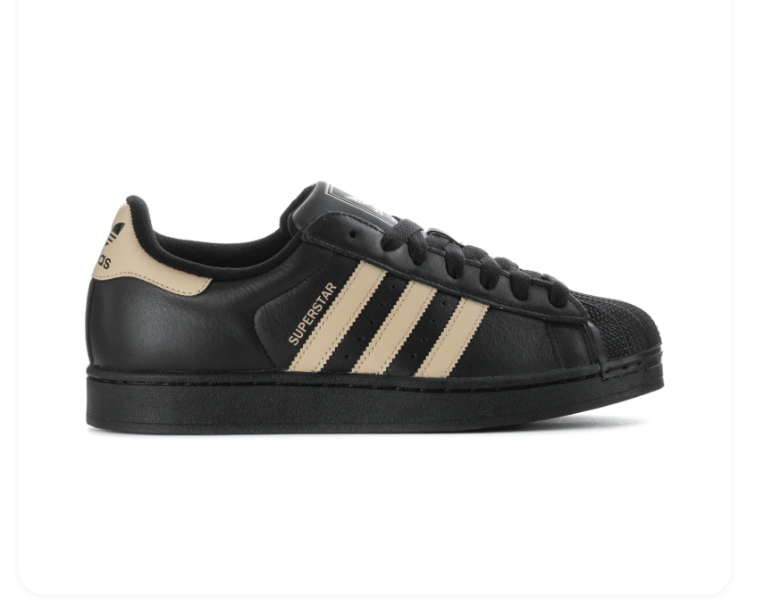 Adidas Superstar Core Black Wonder Beige