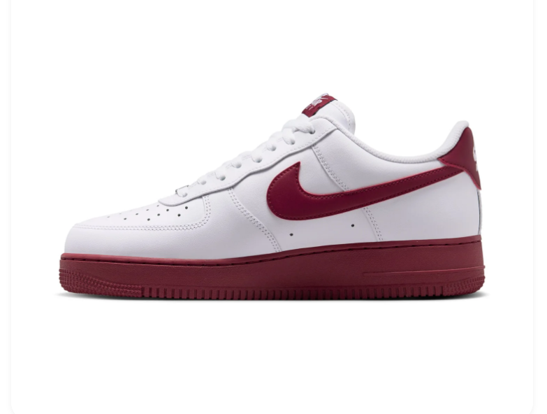 Nike Air Force 1 Low White Team Red
