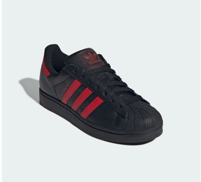 Adidas Superstar Core Black Better Scarlet