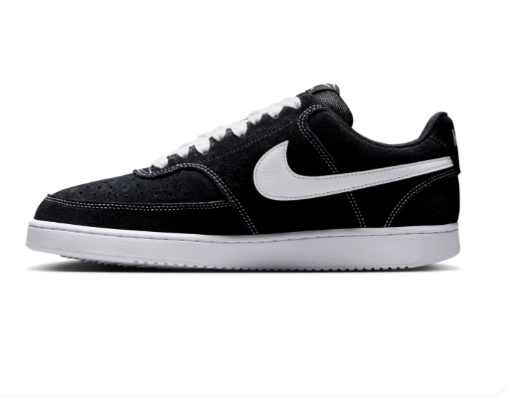 Nike Court Vision Low Black White Suede