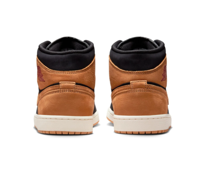 Air Jordan 1 Mid SE Black Wheat Pink
