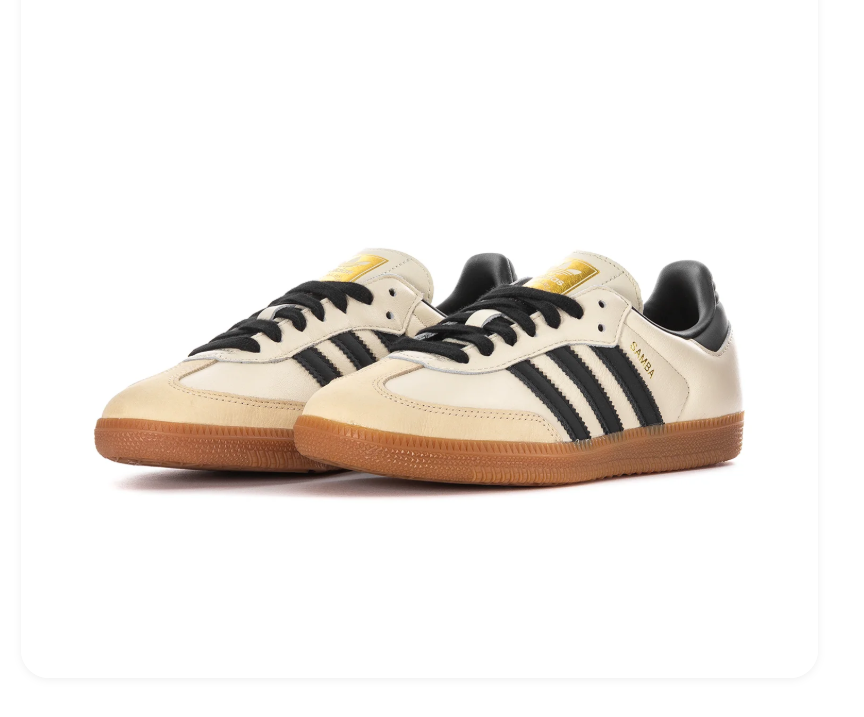 Adidas Samba OG Wonder White Core Black Gum
