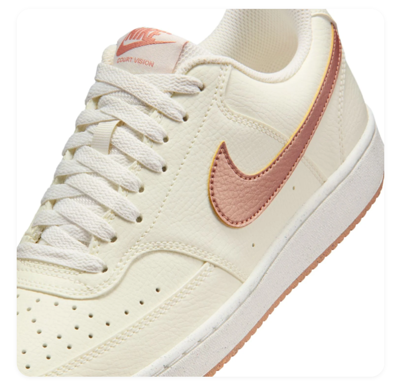 Nike Court Vision Low Sail Red Stardust