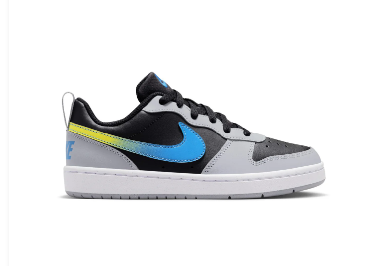 Nike Court Vision Low Black Wolf Grey Photo Blue High Voltage