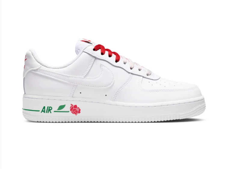 Nike Air Force 1 Low White University Red Rose