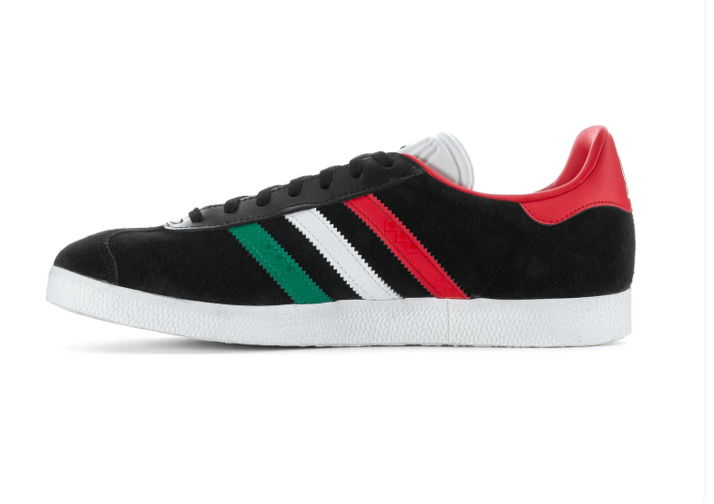 Adidas Gazelle Core Black Italy Green White Red