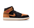 Air Jordan 1 Mid SE Black Wheat Pink