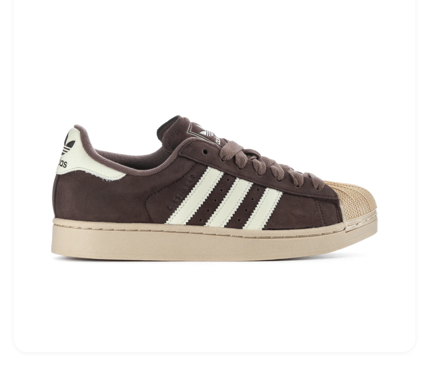 Adidas Superstar Dark Brown Cream White