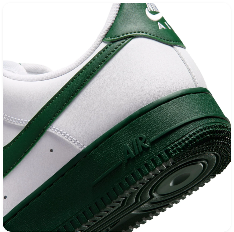 Nike Air Force 1 Low White Gorge Green
