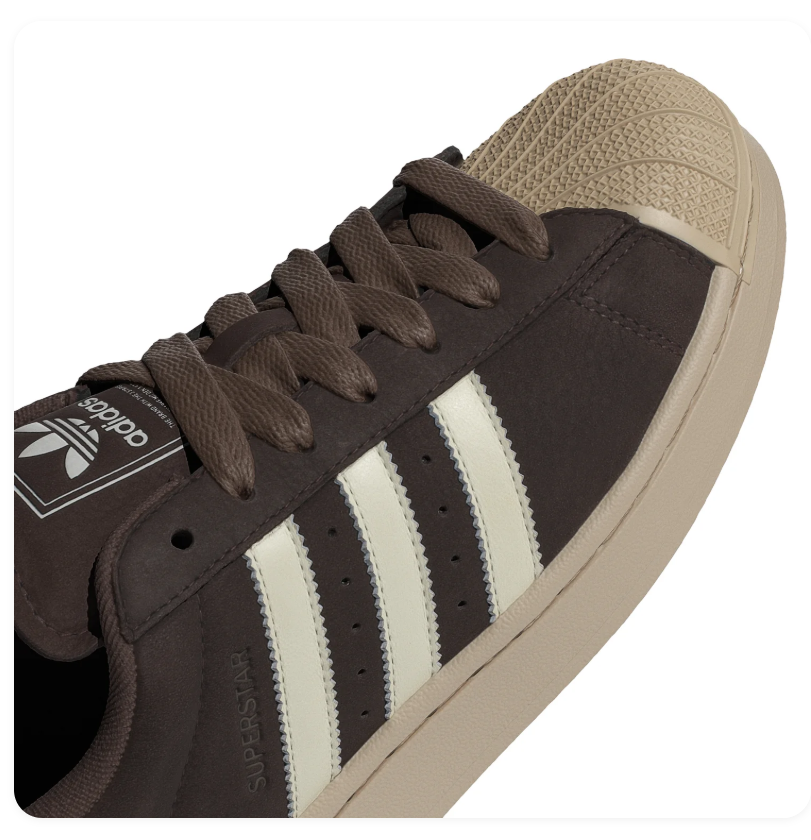 Adidas Superstar Dark Brown Cream White