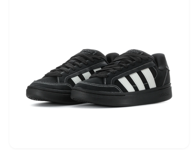 Adidas Grand Court Alpha Triple Black White Stripes