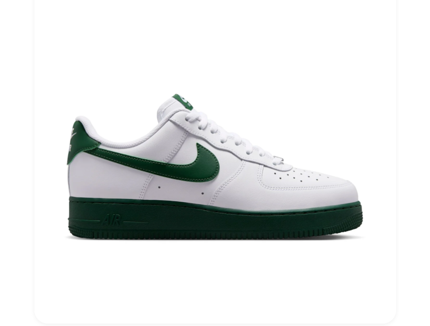 Nike Air Force 1 Low White Gorge Green